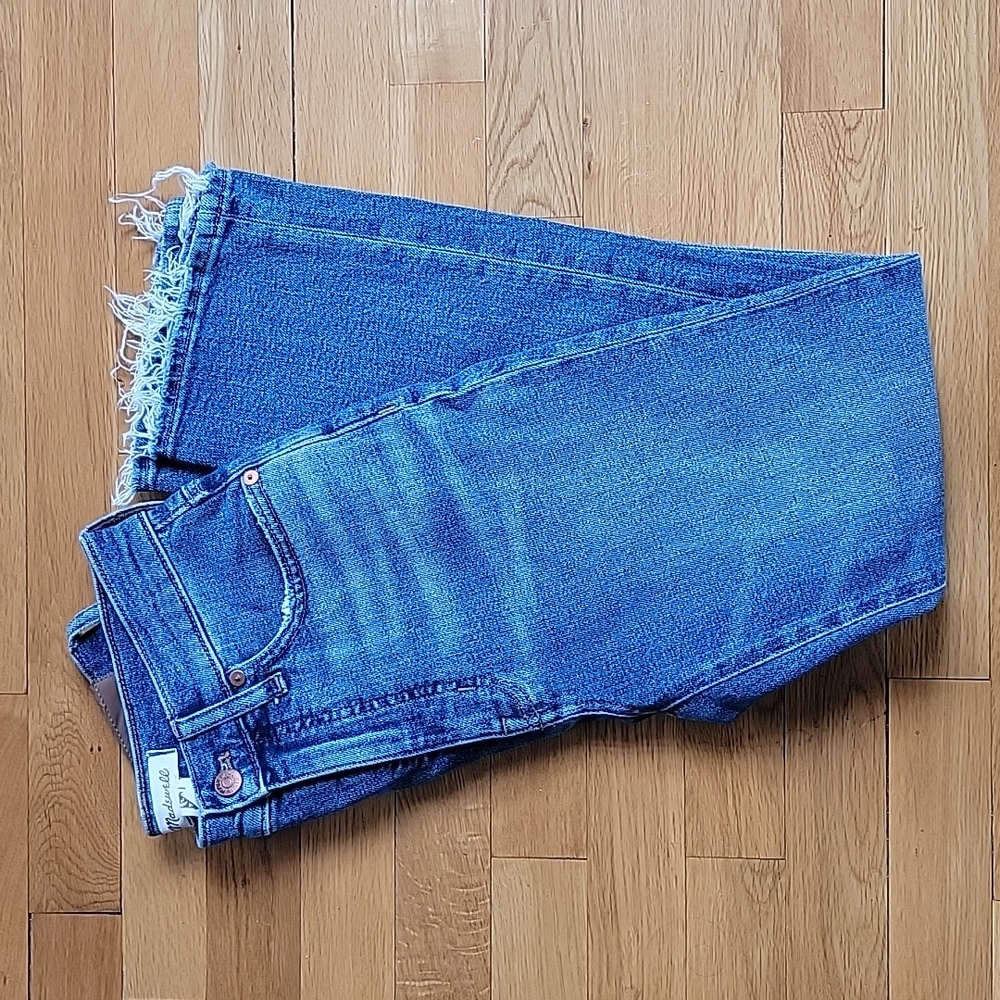 Like New Madewell Slim Demi Boot Jeans in Northaven Wash
